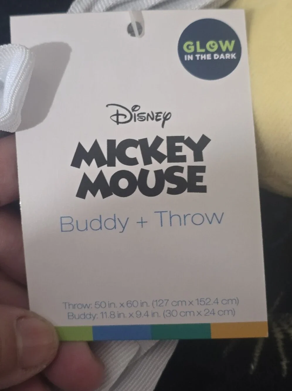 Disney's Mickey Mouse Glow-In-The Dark Buddy & Throw by The Big One Kids™